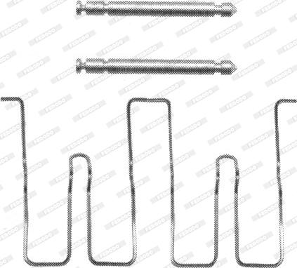 Ferodo FBA495 - Disk əyləc pedləri üçün aksesuar dəsti furqanavto.az