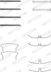 Ferodo FBA421 - Disk əyləc pedləri üçün aksesuar dəsti furqanavto.az
