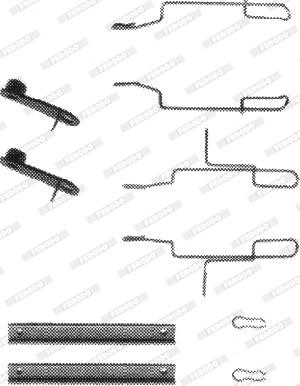 Ferodo FBA516 - Disk əyləc pedləri üçün aksesuar dəsti furqanavto.az