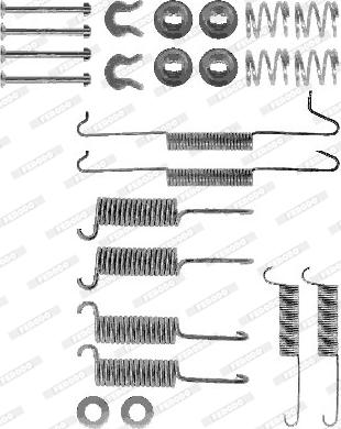 Ferodo FBA17 - Aksesuar dəsti, əyləc başlıqları furqanavto.az