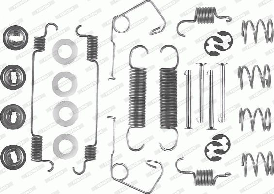 Ferodo FBA73 - Aksesuar dəsti, əyləc başlıqları furqanavto.az