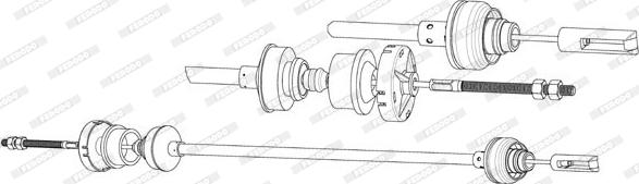 Ferodo FCC422647 - Debriyaj kabeli furqanavto.az