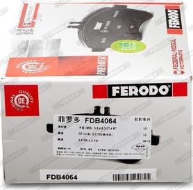 Ferodo FDB4064 - Əyləc altlığı dəsti, əyləc diski furqanavto.az