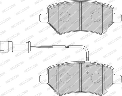 Ferodo FDB4293-D - Əyləc altlığı dəsti, əyləc diski furqanavto.az