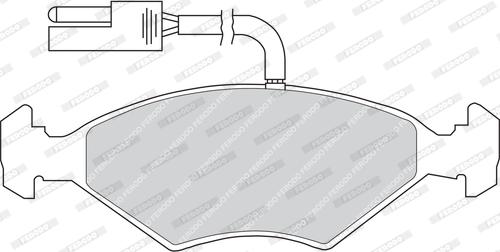 Ferodo FDB509 - Əyləc altlığı dəsti, əyləc diski furqanavto.az