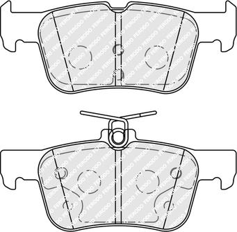 Ferodo FDB5355 - Əyləc altlığı dəsti, əyləc diski furqanavto.az
