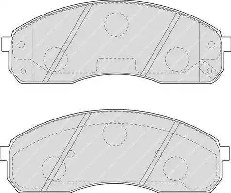 Alpha Brakes HKP-KA-318 - Əyləc altlığı dəsti, əyləc diski furqanavto.az