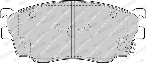 Ferodo FDB1557-D - Əyləc altlığı dəsti, əyləc diski furqanavto.az