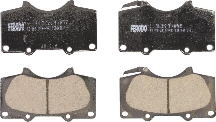 Ferodo FDB1698 - Əyləc altlığı dəsti, əyləc diski furqanavto.az