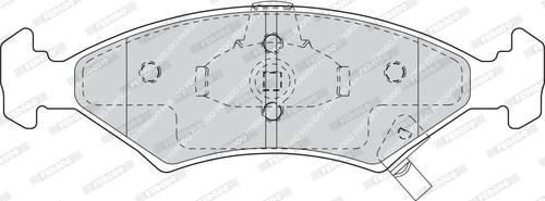 Ferodo FDB1607 - Əyləc altlığı dəsti, əyləc diski furqanavto.az