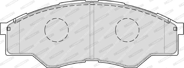 Ferodo FDB1887 - Əyləc altlığı dəsti, əyləc diski furqanavto.az