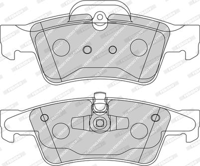 Ferodo FDB1831-D - Əyləc altlığı dəsti, əyləc diski furqanavto.az