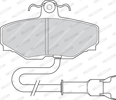 Ferodo FDB807 - Əyləc altlığı dəsti, əyləc diski furqanavto.az