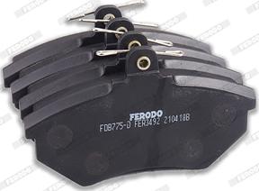 Ferodo FDB775D - Əyləc altlığı dəsti, əyləc diski furqanavto.az