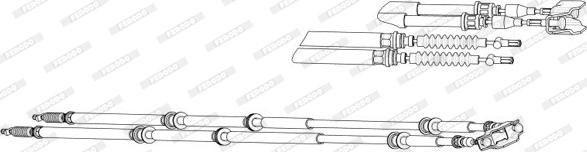 Ferodo FHB433018 - Kabel, dayanacaq əyləci furqanavto.az