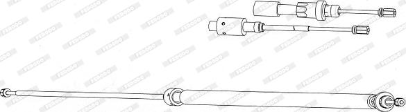 Ferodo FHB433025 - Kabel, dayanacaq əyləci furqanavto.az