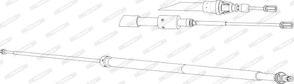 Ferodo FHB432963 - Kabel, dayanacaq əyləci furqanavto.az