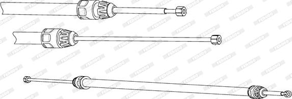 Ferodo FHB432928 - Kabel, dayanacaq əyləci furqanavto.az