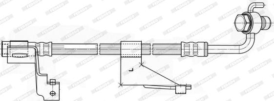 Ferodo FHY2176 - Əyləc şlanqı furqanavto.az