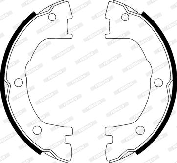 Ferodo FSB593 - Əyləc başlığı dəsti, dayanacaq əyləci furqanavto.az