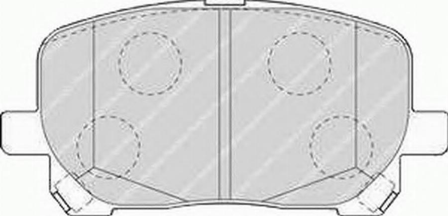 Ferodo FSL1529 - Əyləc altlığı dəsti, əyləc diski furqanavto.az
