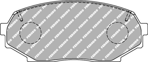 Ferodo Racing FCP653W - Əyləc altlığı dəsti, əyləc diski furqanavto.az