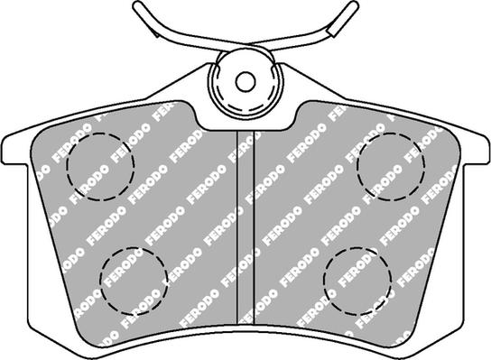 Ferodo Racing FCP1491H - Əyləc altlığı dəsti, əyləc diski furqanavto.az