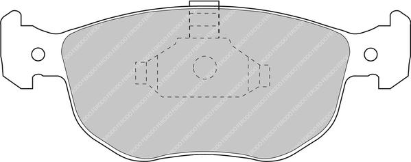 Ferodo Racing FCP767H - Əyləc altlığı dəsti, əyləc diski furqanavto.az