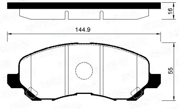 FI.BA FBP4195 - Əyləc altlığı dəsti, əyləc diski furqanavto.az