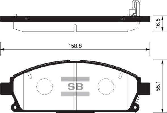 Japanparts JPA154AF - Əyləc altlığı dəsti, əyləc diski furqanavto.az