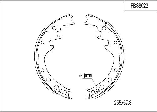 FI.BA FBS8023 - Əyləc Başlığı Dəsti furqanavto.az