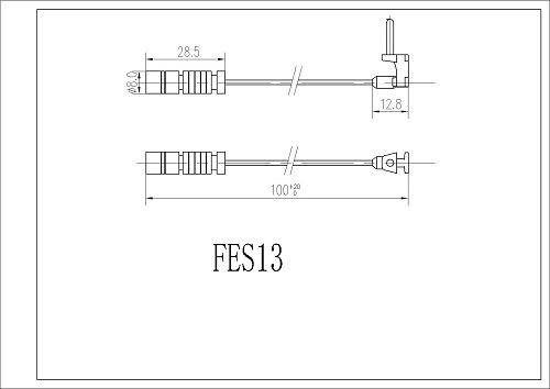 FI.BA FES13 - Xəbərdarlıq Kontakt, əyləc padinin aşınması furqanavto.az