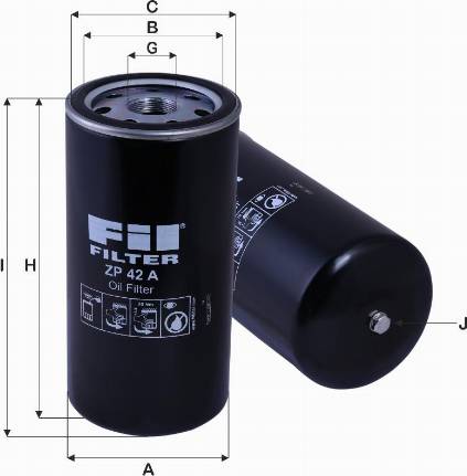 FIL Filter ZP 42 A - Yağ filtri furqanavto.az