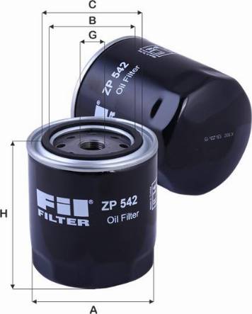 FIL Filter ZP 542 - Yağ filtri furqanavto.az
