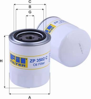 FIL Filter ZP 3502 C - Yağ filtri furqanavto.az