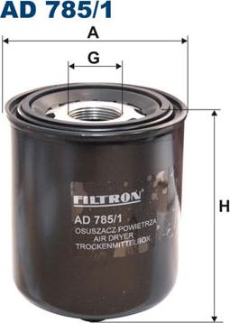Filtron AD785/1 - Hava qurutma kartuşu, sıxılmış hava sistemi furqanavto.az