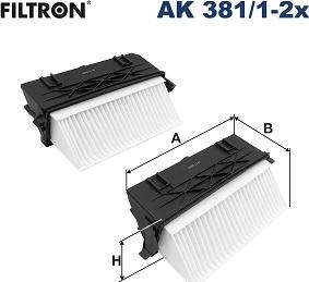 Filtron AK 381/1-2x - Hava filtri furqanavto.az