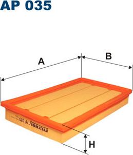 Filtron AP035 - Hava filtri furqanavto.az