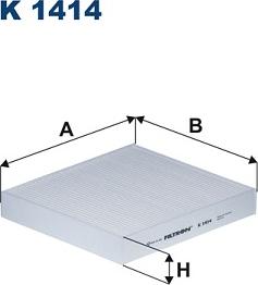 Filtron K 1414 - Filtr, daxili hava furqanavto.az