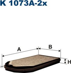 Filtron K1073A-2x - Filtr, daxili hava furqanavto.az