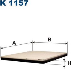 Filtron K1157 - Filtr, daxili hava furqanavto.az