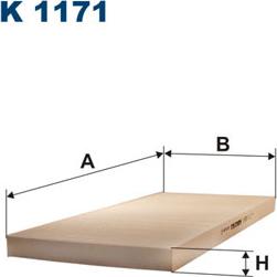 Filtron K1171 - Filtr, daxili hava furqanavto.az