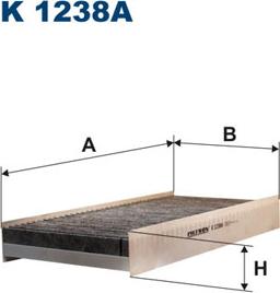 Filtron K1238A - Filtr, daxili hava furqanavto.az