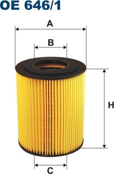 Filtron OE646/1 - Yağ filtri furqanavto.az