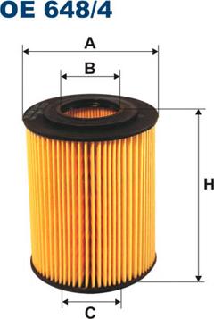 Filtron OE648/4 - Yağ filtri furqanavto.az