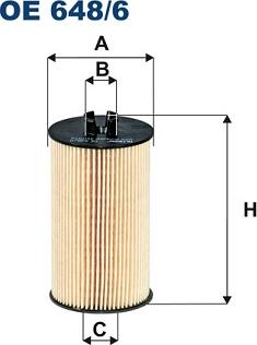 Filtron OE648/6 - Yağ filtri www.furqanavto.az