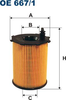 Filtron OE667/1 - Yağ filtri furqanavto.az