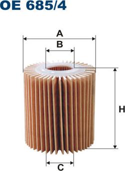 Filtron OE685/4 - Yağ filtri furqanavto.az