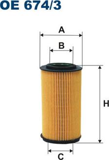 Filtron OE674/3 - Yağ filtri furqanavto.az