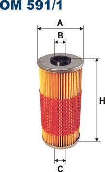 Filtron OM591/1 - Yağ filtri furqanavto.az